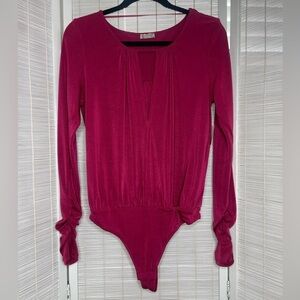 Free People Kaya Bodysuit Pink Size S New with Tags